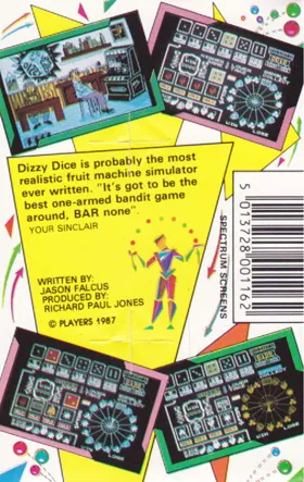 Dizzy Dice (UK) (1987) box cover back